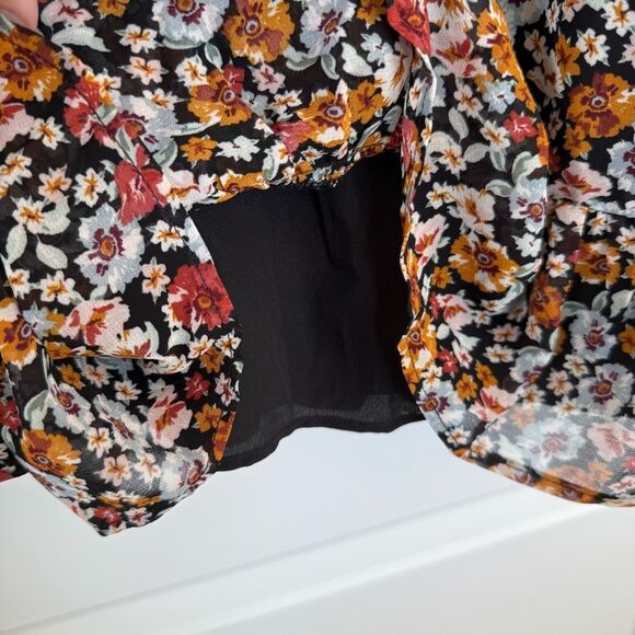 DYNAMITE | Mini Wrap Dress with Frills - Picture 10 of 16